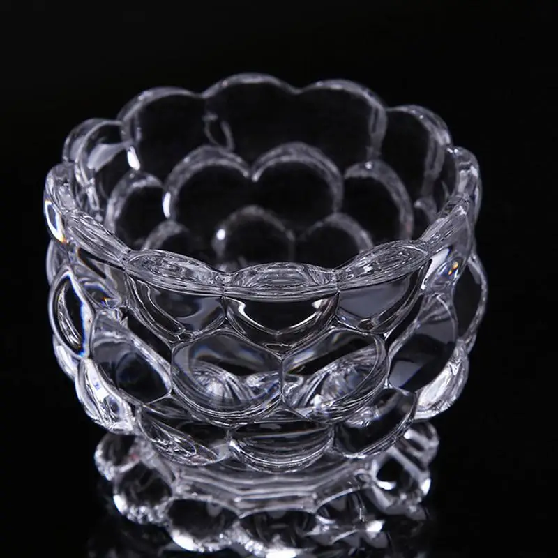 

2PCS Glass Candy Storage Jars Multipurpose European Style Ice Cream Cups