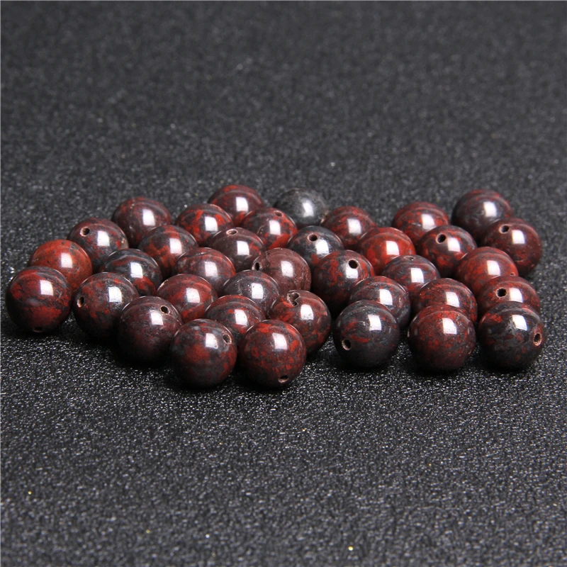 Природный гелиотроп круглые разделительные бусины сделай сам россыпью кровяной