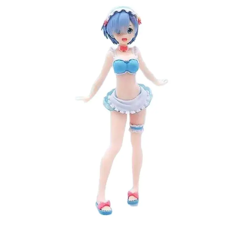 

Kawaii Anime Re:Life in a different world from zero Rem Swimsuit Ver. PVC Action Figure Collectible Model Toys Doll Gifts