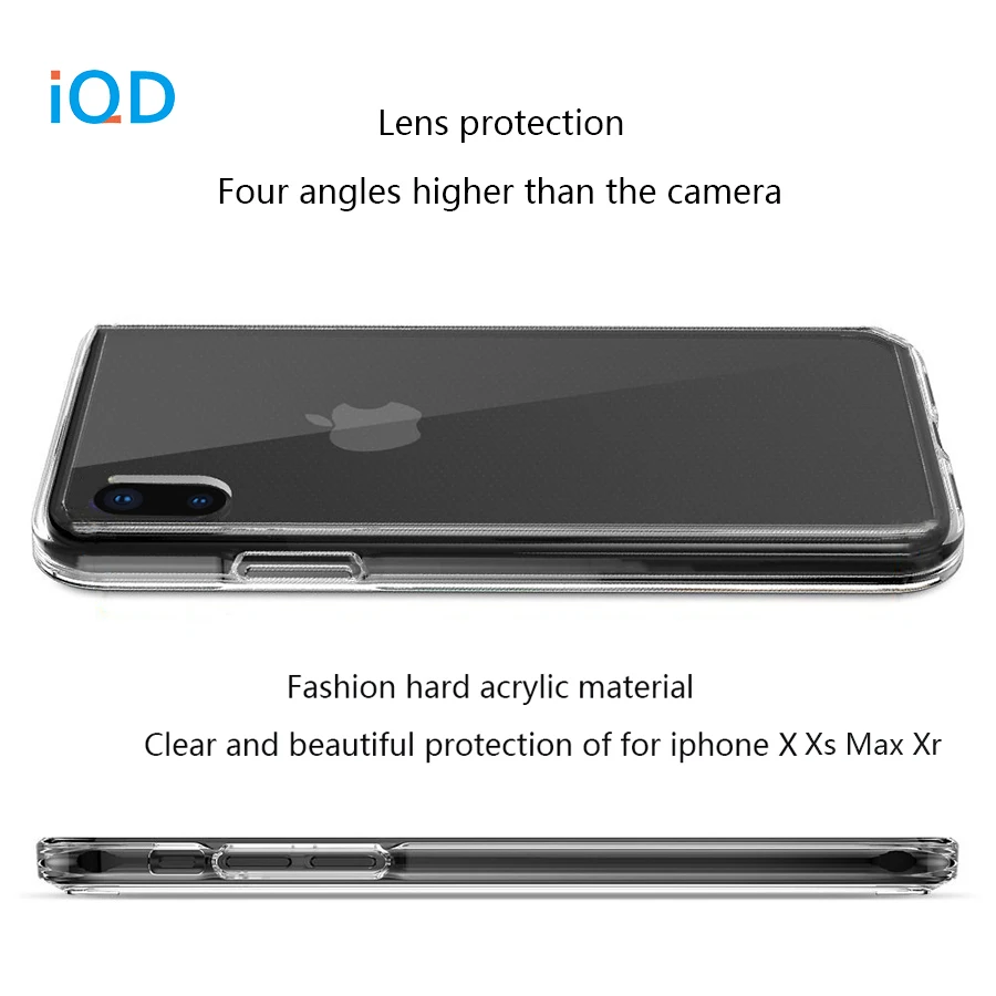 50 шт. для iphone 11 Pro Xs Max Прозрачный чехол для Apple iphone X Xr 8 7 6 Plus жесткий защитный чехол