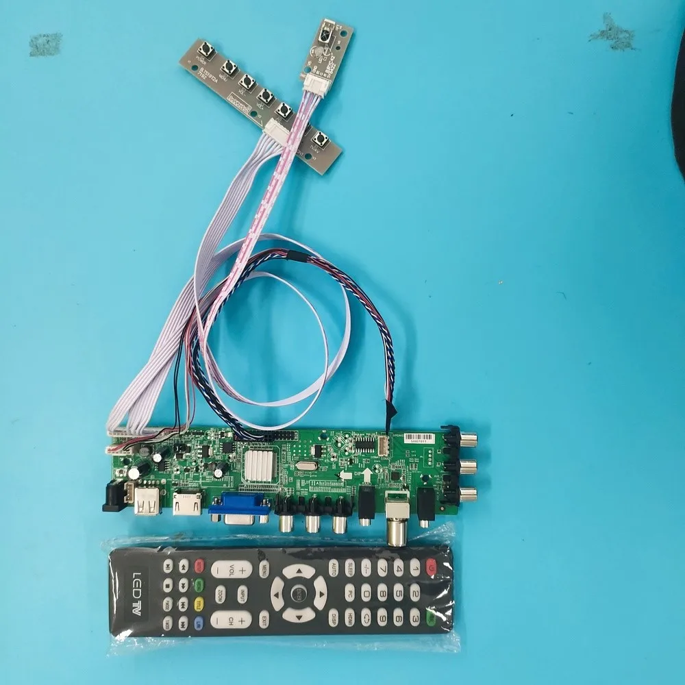 

Kit For N156HGE-L11 L21 1920X1080 WLED VGA remote LED Signal controller board digital 40pin DVB-T DVB-T2 TV LVDS USB HDMI 15.6"