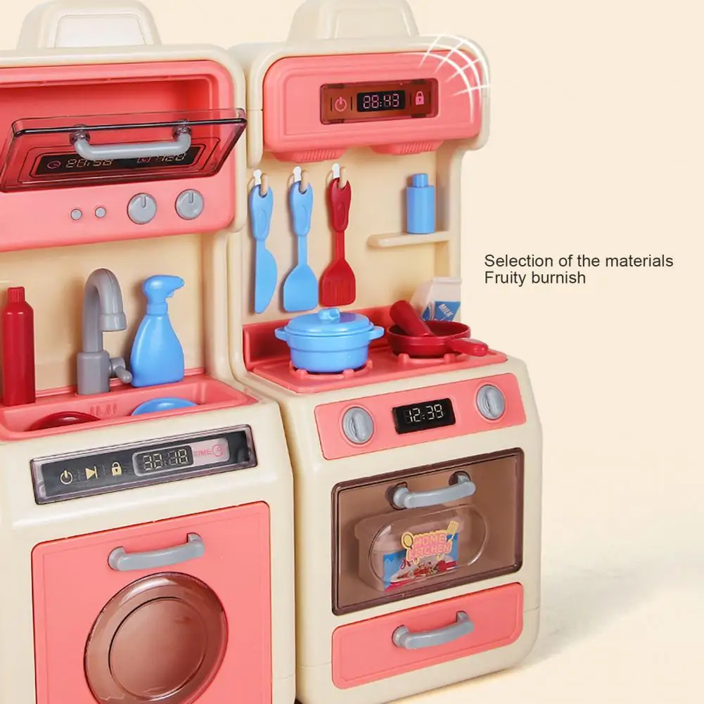 

Pretend Play Accessories Simulated Useful Vivid Appearance Pretend Play Toy Refrigerator Cooking Kitchen