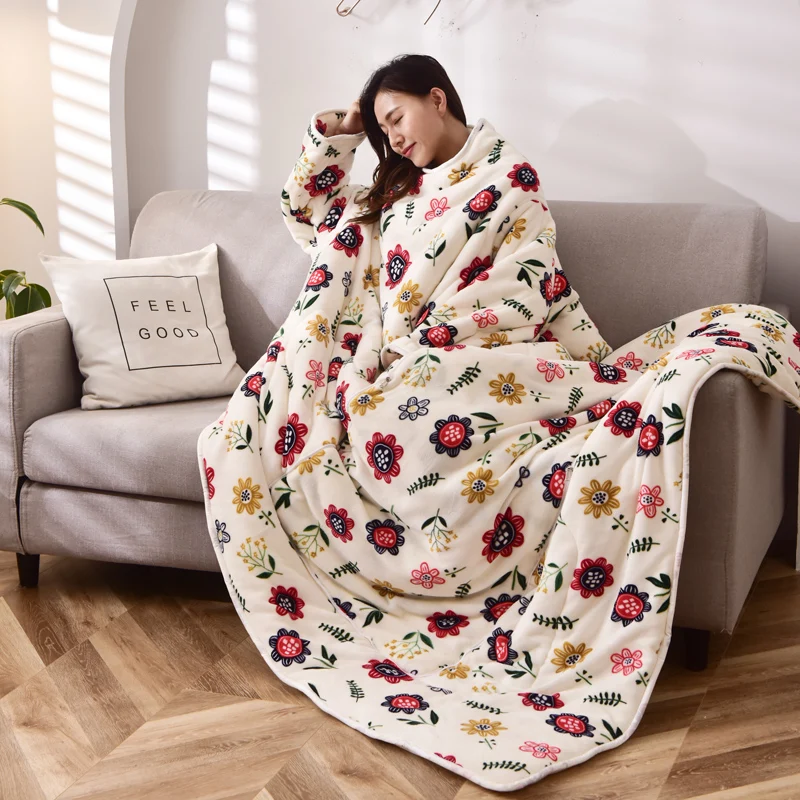 

Winter Sleeves For Lazy People With Sleeves Multifunctional Quilts For Single Person To Wear And Children's Anti Kicking Quilt I
