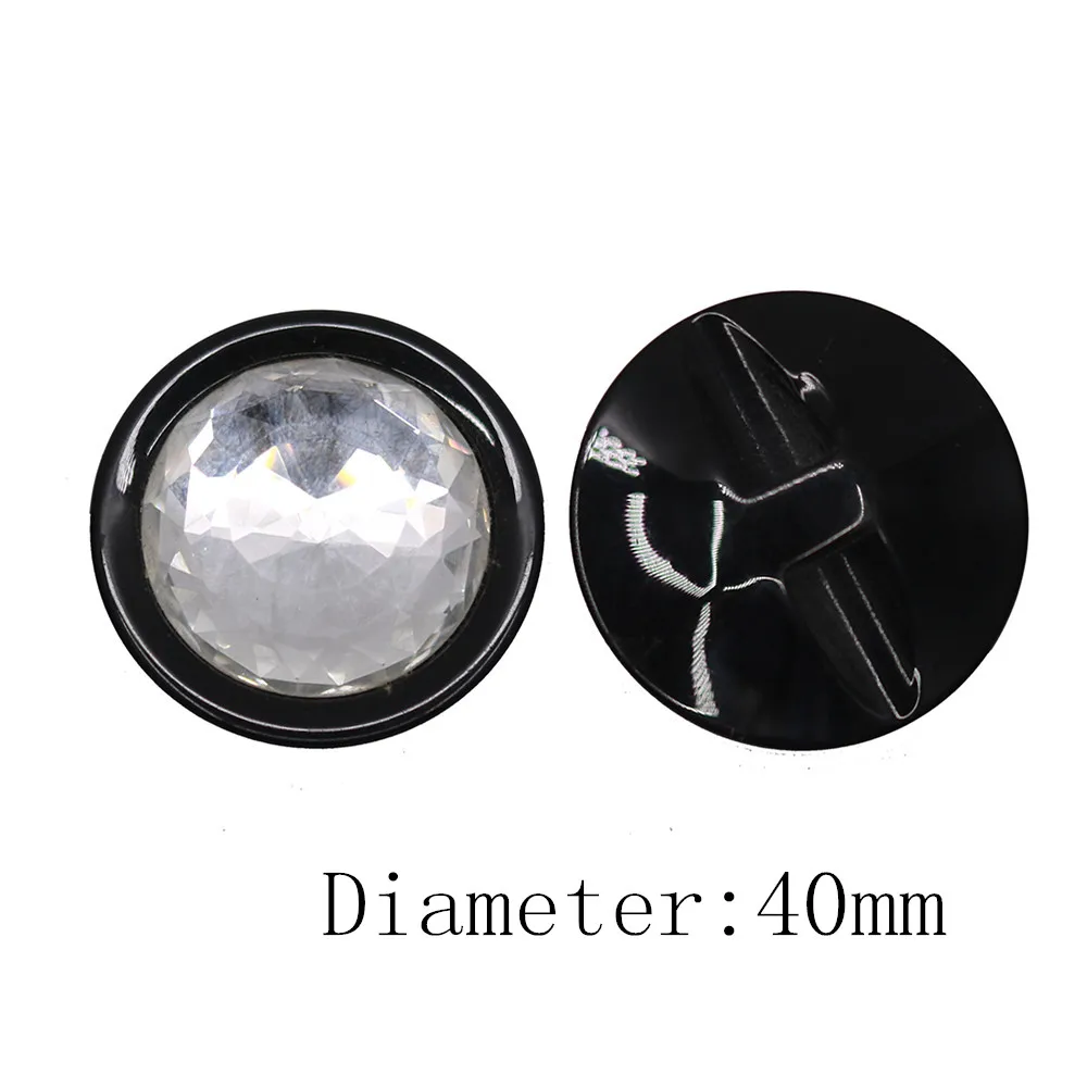 Хорошее качество 40 мм металлические стразы кнопка с свитер украшение пальто