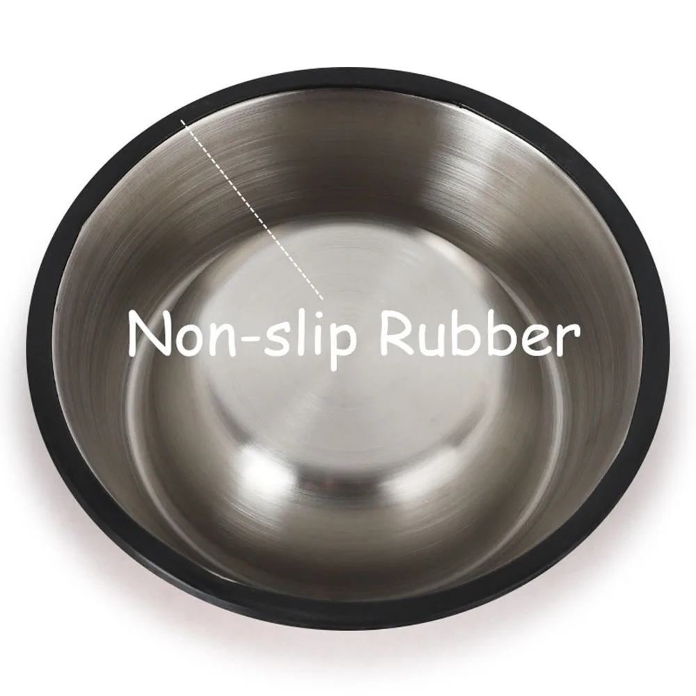 1 шт. Высококачественная миска для питомцев из нержавеющей стали нескользящая