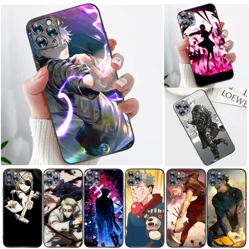 

Jujutsu Kaisen Satoru Gojo Yuji Itadori Fushiguro Megumi Sukuna Phone Case For iPhone 11 11Pro MAX Coque Cases Funda Carcasa