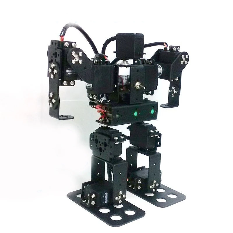 9 Dof Humanoid Dance Robot / Metal Building Block Bipedal Walking Robot / Teaching DIY Kit for Arduino STEM Competition Toy 4 dof robot arm robot abb industrial robot model six axis robot 1 snm 600