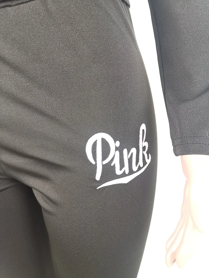 Fatos de Treino Topos + Jogger Nova Letra Rosa Imprimir Feminino 2 Peça Conjunto Outono Rua Hoodies Ternos Casuais 2pcs Roupas Sweatsuits 25 feminino 2 peça conjunto outono rua hoodies