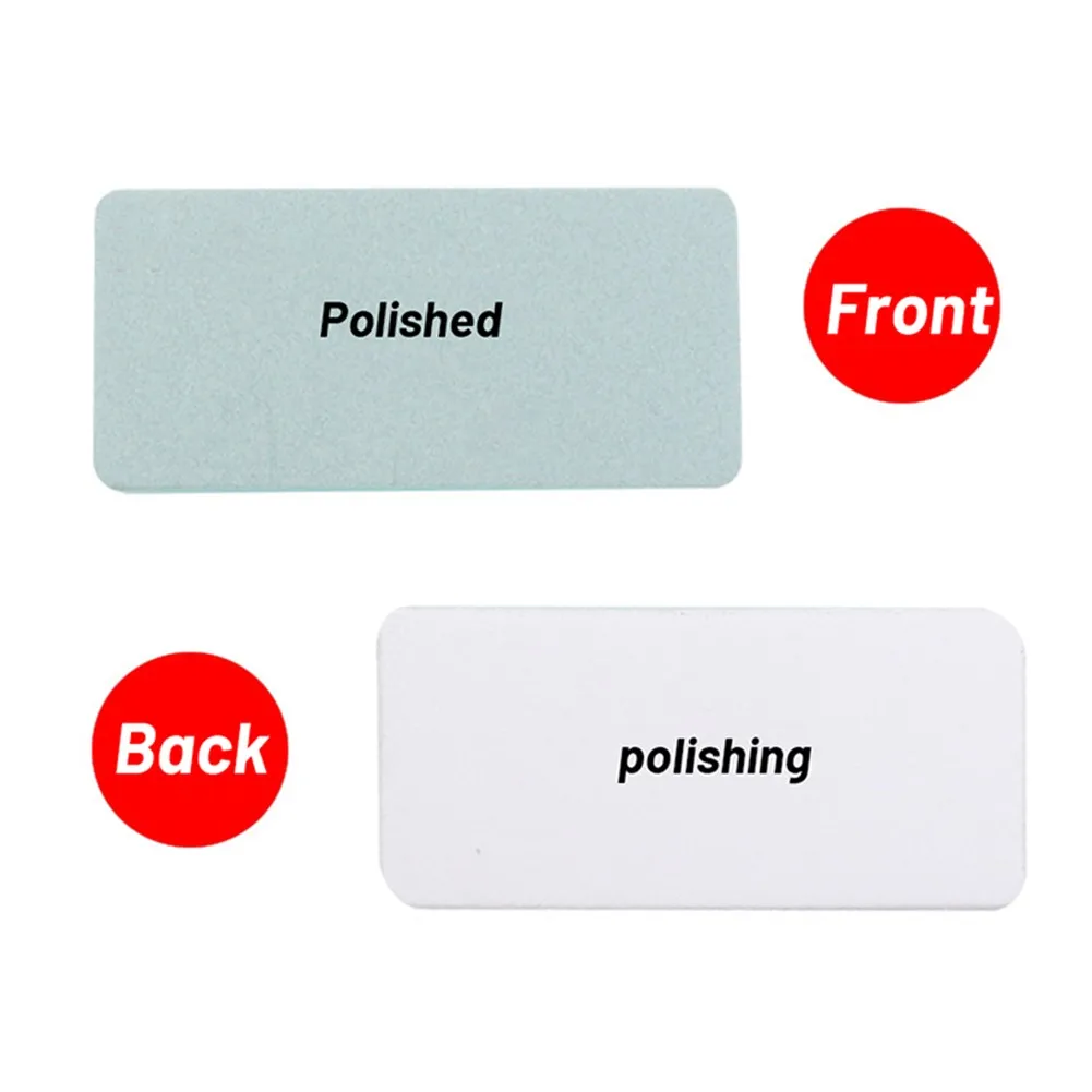 

Nail Polishing Block Porcelain Rectangle Scraping Set Two-sided Workshop
