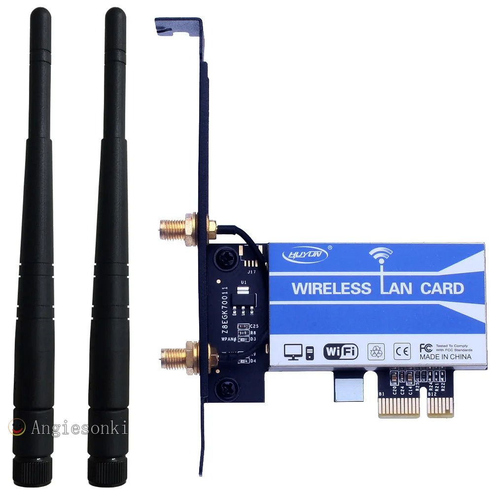 Сетевая WLAN карта DW1510 300M 802.11n 2 4/Φ Pci e 1X ~ 16X PC 6DB Антенна X2 Desktop WIFI адаптер BCM94322HM8L для Win