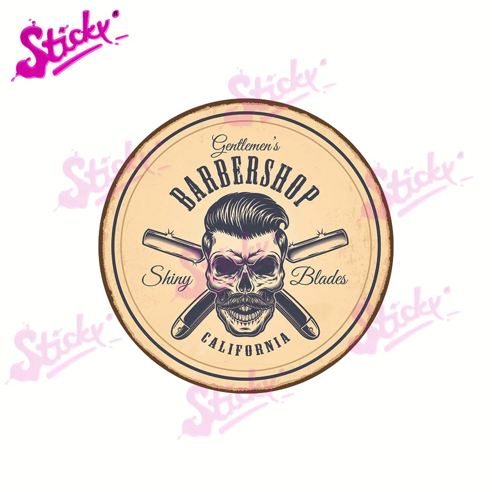 Стикеры для парикмахерской мотоцикла с логотипом в виде черепа - купить по