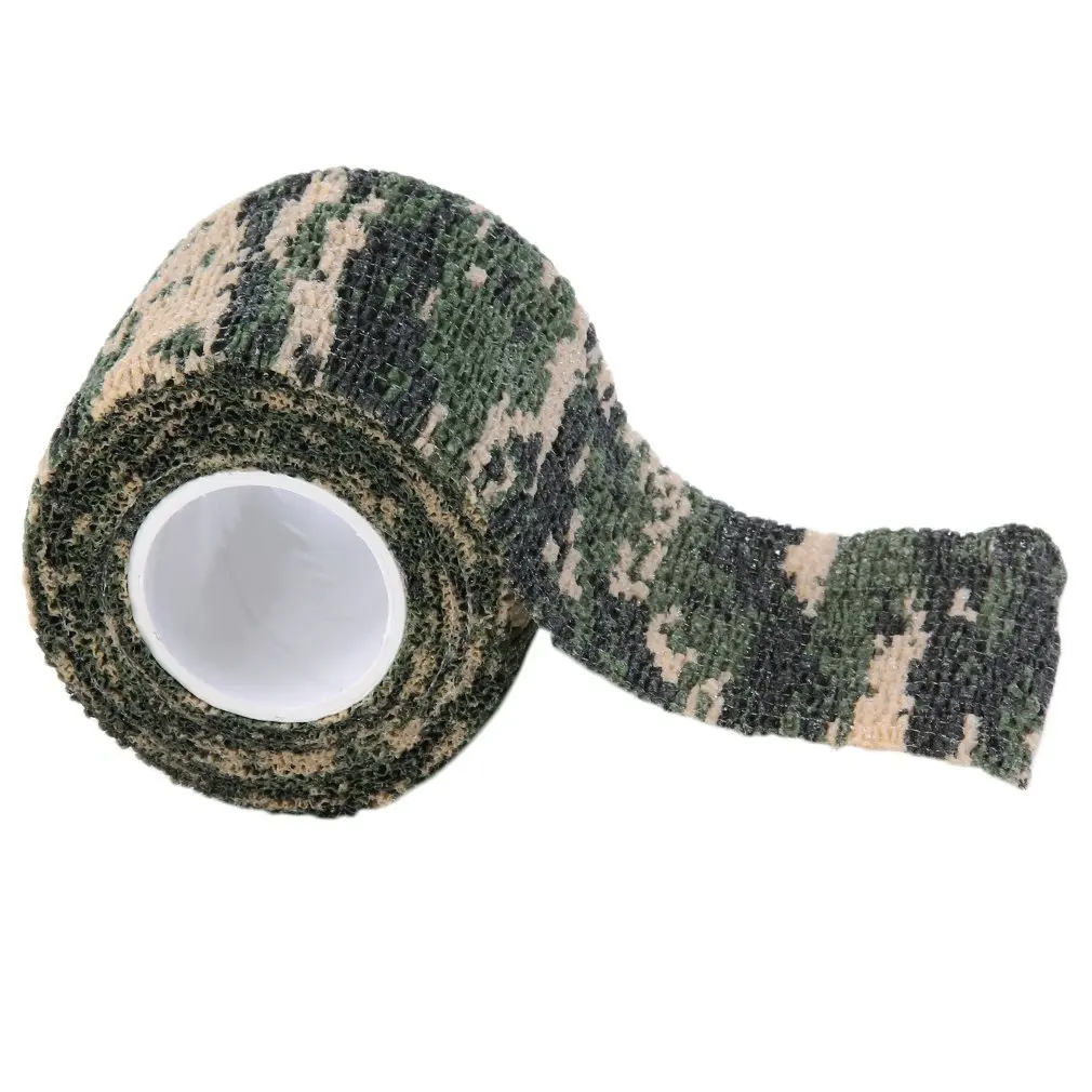 

4.5m Elastic Camouflage Waterproof Outdoor Hunt Camping Stealth Camo Wrap Tape Military Airsoft Paintball Stretch Bandage