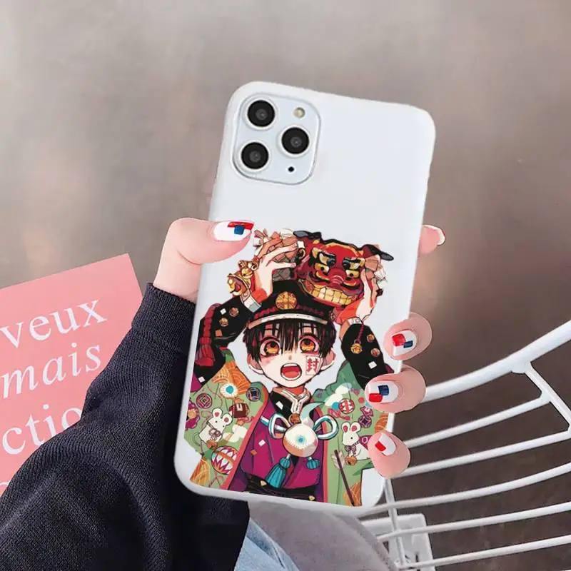 

Anime Toilet Bound Hanako Kun Phone Case White Candy Color for iPhone 6 7 8 11 12 s mini pro X XS XR MAX Plus