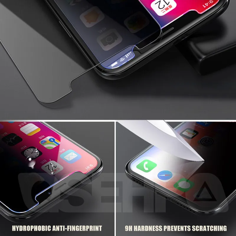 Защитное закаленное стекло 9H для защиты экрана iPhone X XR XS MAX 5 5S SE для iPhone 7 6 6S 8 Plus