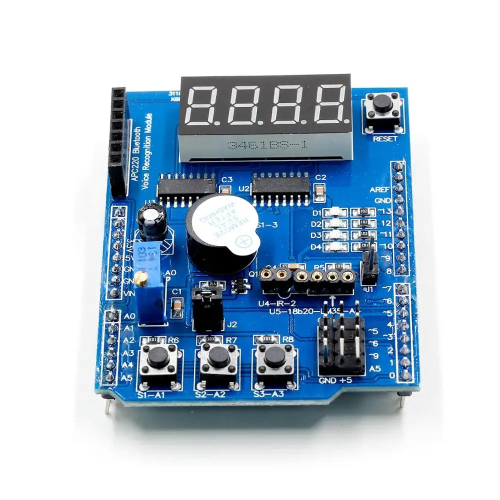 Multifunctional expansion board kit based learning for arduino UNO r3 LENARDO mega 2560 Shield | Электронные компоненты и