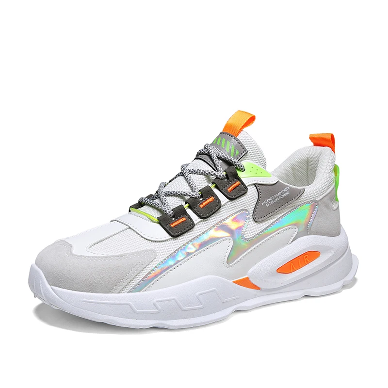 

Summer Men's Outdoor Running Sport Shoes High Quality Leather Soft Bottom Men's Casual Shoes Mesh Breathable Male Sneakers Shoes