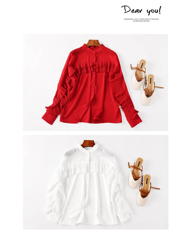 Белая Блузка Boho из хлопка с длинным рукавом и рюшами, женские блузки из шифона, однотонные Женские топы и блузки размера плюс, женская одежда