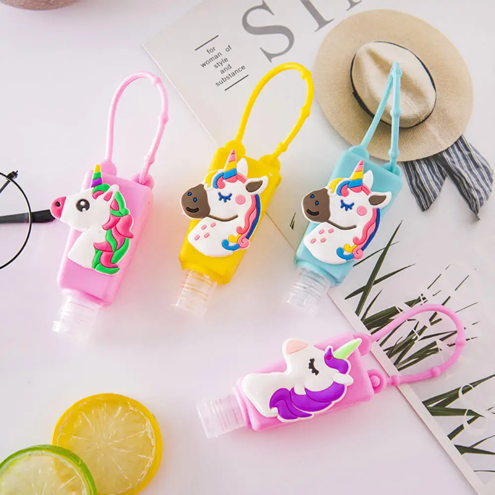 30 мл милый мультяшный Океанский животный силиконовый миниатюрный антисептик для