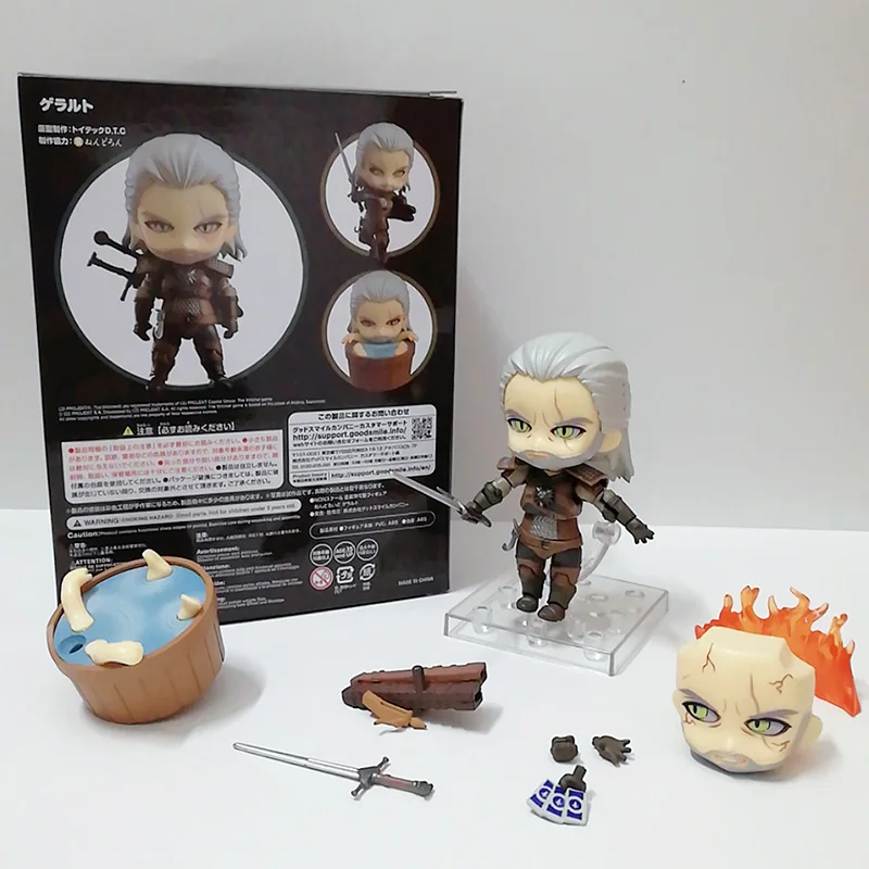 

Hunt 907 Wolf Witcher-ed 3 Wild Geralt PVC Action Figure Model Toys Gift Doll 10CM