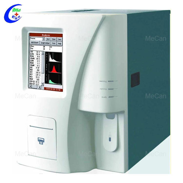 

60 Test/Hour 3 Part Differential Blood Cell Counter Intelligent CBC Test Machine Auto Hematology Analyzer