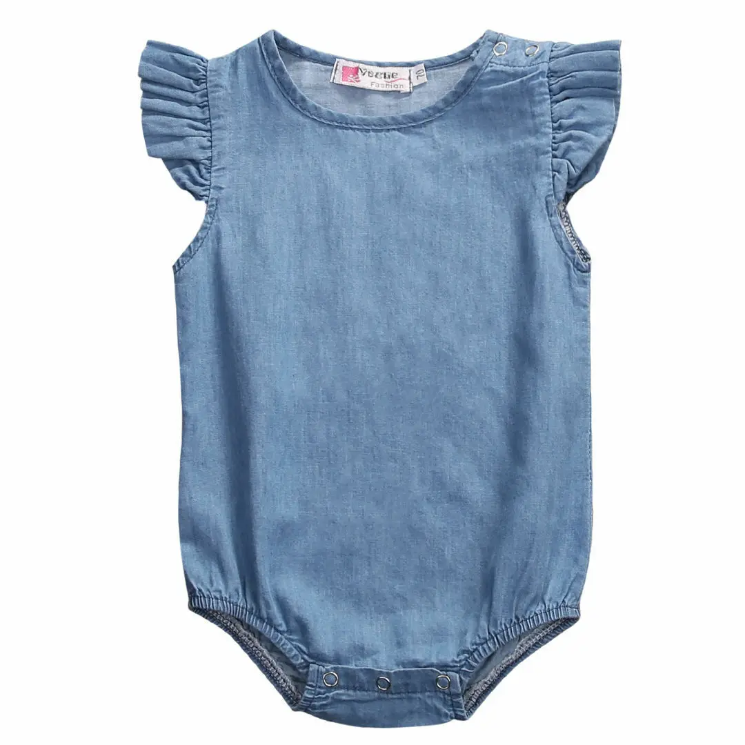 

Newborn Toddler Infant Baby Girl Clothes Romper Cotton Blend Solid Romper Jumpsuit Bodysuits Sunsuit Clothes Outfit 0-24M