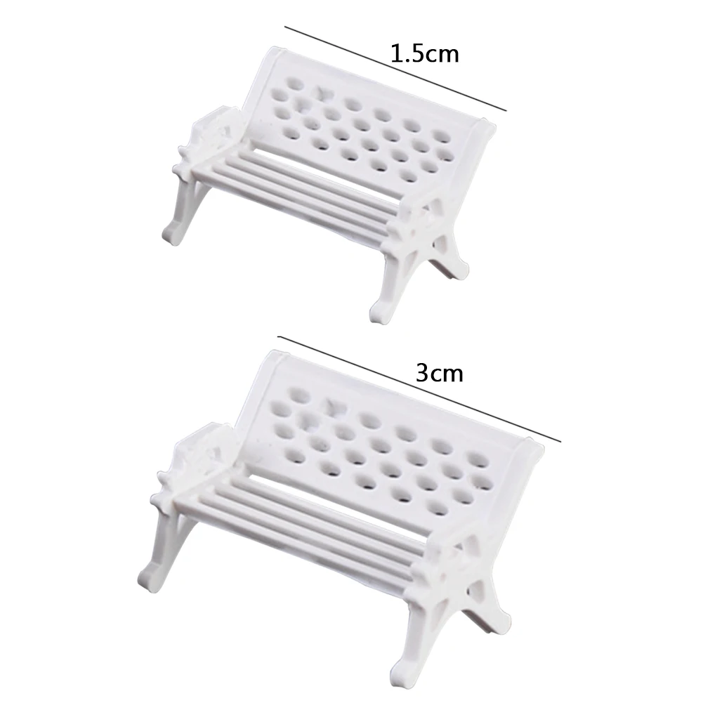 Micro Landscape Accessories Home Decor Props Miniature Chair Yard Park Seat Fairy Dollhouse Craft Village DIY Garden Ornament |