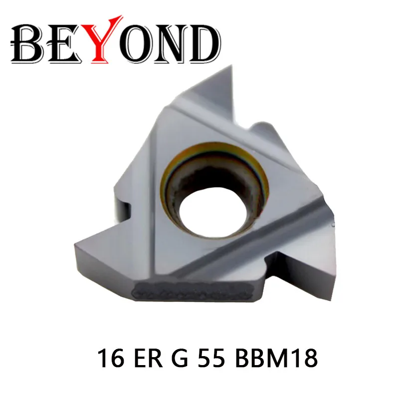 

BEYOND 16ER G55 16ER G60 BBM18 carbide inserts cnc 16 ER for threading tool holder cnc SER SNL SER2020 lathe turning tools steel