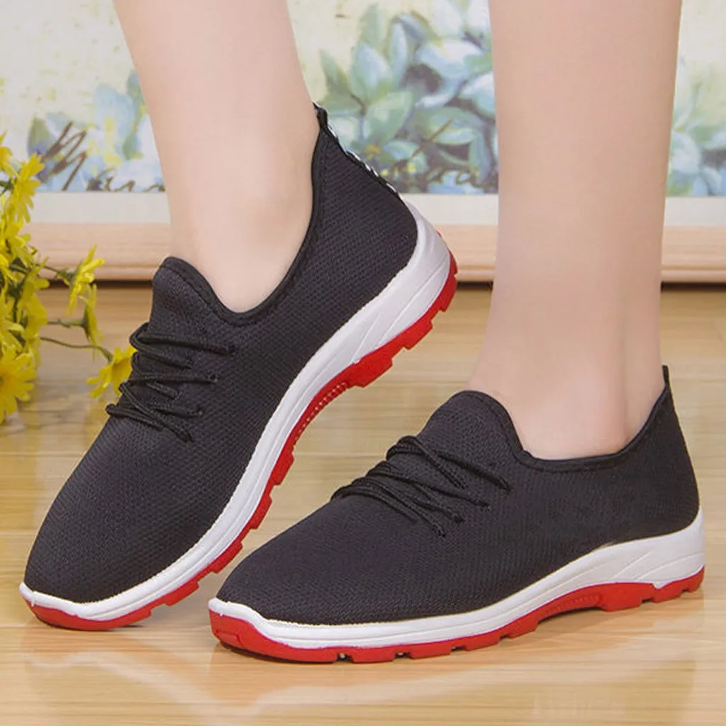 Кроссовки женские сетчатые легкие Вулканизированная подошва повседневная обувь