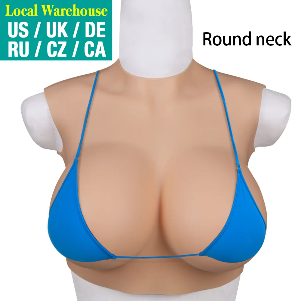 Dokier Realistic Silicone Breast Forms Fake Realistic Huge Boobs for Mastectomy Crossdresser Transvestite Drag Queen Cosplay