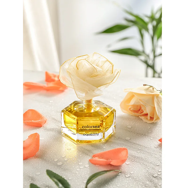 

Leaf Vein Flower Rose Fragrance Diffuser 58ml Home Toilet Indoor Deodorant Fire-free Dried Flower Fragrance Set