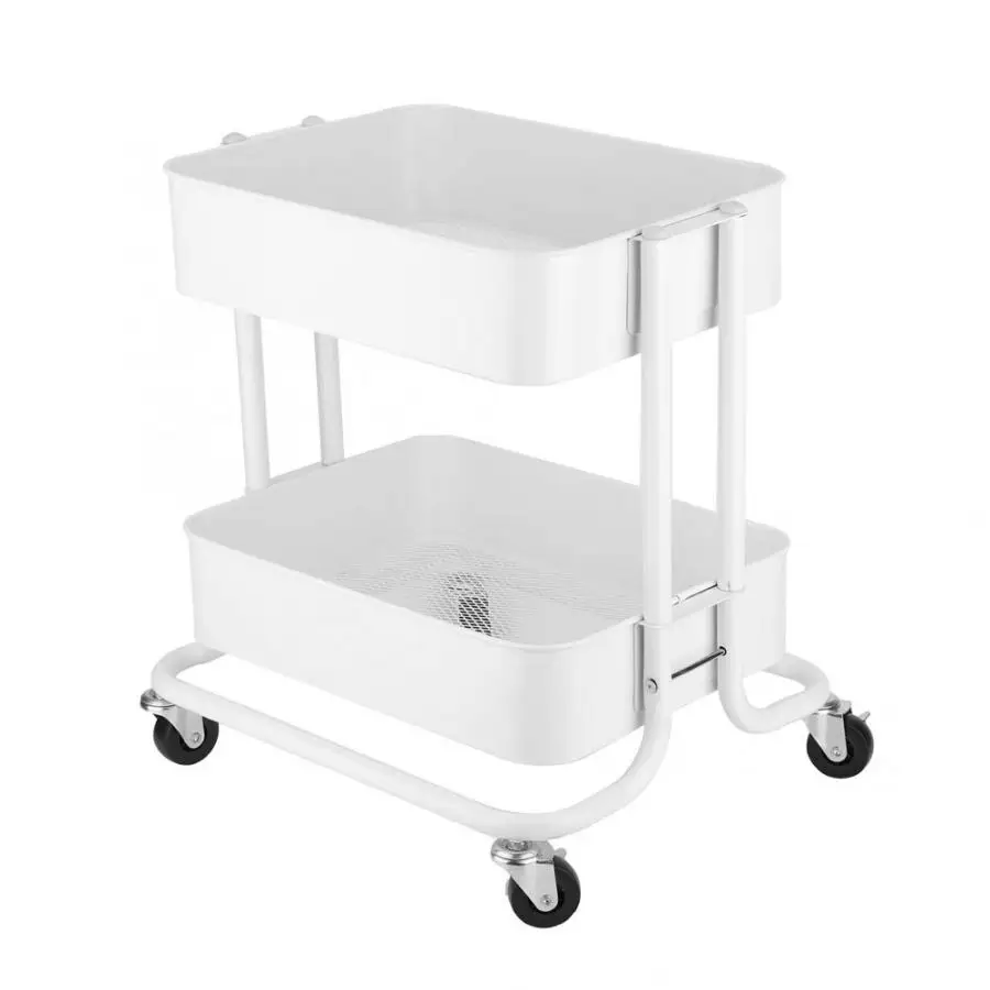 2 ярусная полка тележка Универсальные ролики стеллаж для хранения татуировки