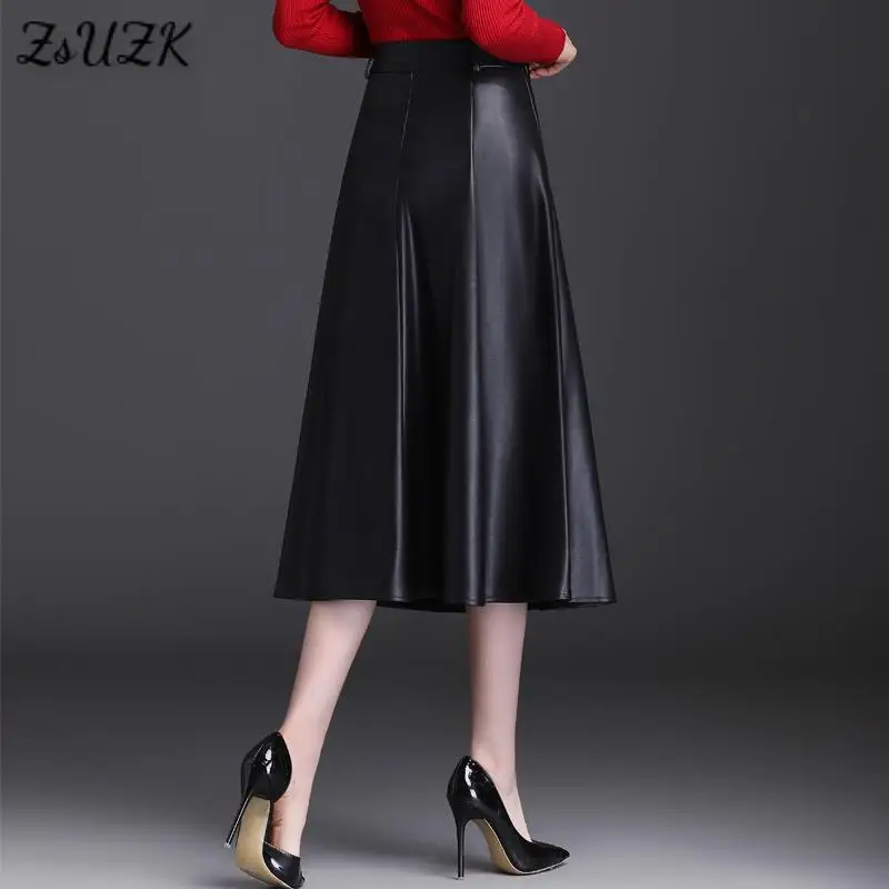 Женская плиссированная юбка-трапеция элегантная офисная модная юбка из