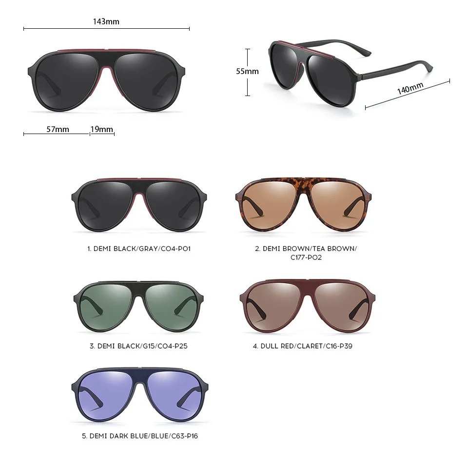 Zerosun TR90 Мужские поляризационные солнцезащитные очки для вождения рыбалки мужчин