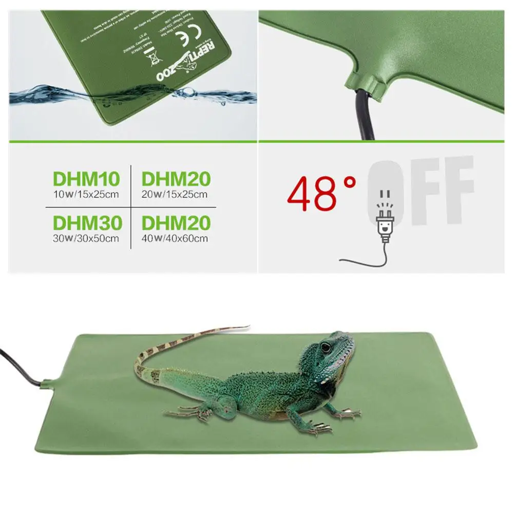 Водонепроницаемый коврик для подогрева домашних животных рептилий изоляционный