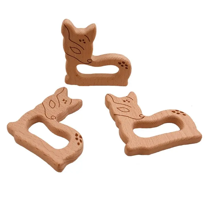 1 шт. деревянный Прорезыватель для зубов | Мать и ребенок