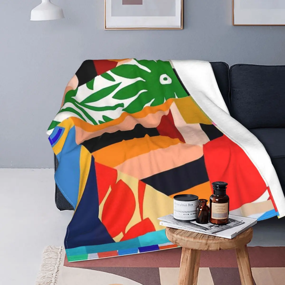 

Manta de Arte 2, colcha a cuadros para cama, sofá, manta para Picnic, alfombra de oración Islámica