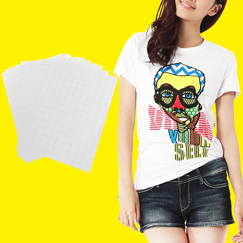 

10 Sheets A4 Iron On Inkjet Print Heat Transfer Paper for DIY Craft T-shirt New