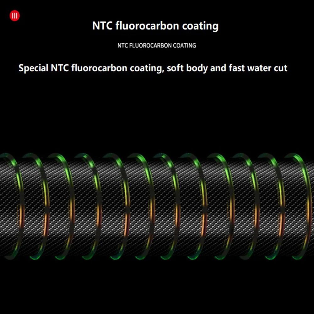 1 шт./лот рыболовная леска 100 м пятнистая гладкая невидимая углеволоконная