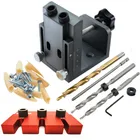 Направляющая для сверления карманных отверстий набор кондукторов для деревообработки Столярный Мастер Набор для столярных работ сверление карманных отверстий инструменты