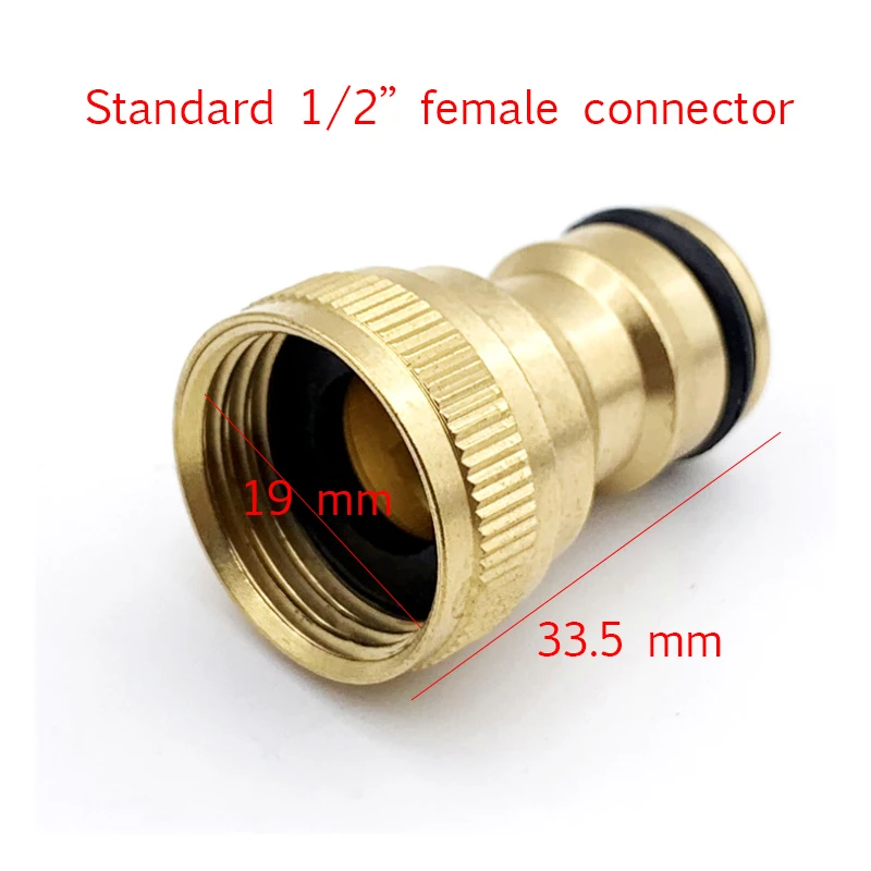AIVY Soild Brass Thread Nipple Quick Connector Garden Irrigation Connector Faucet Nozzle Adapter Water Gun Washing Machine Joint