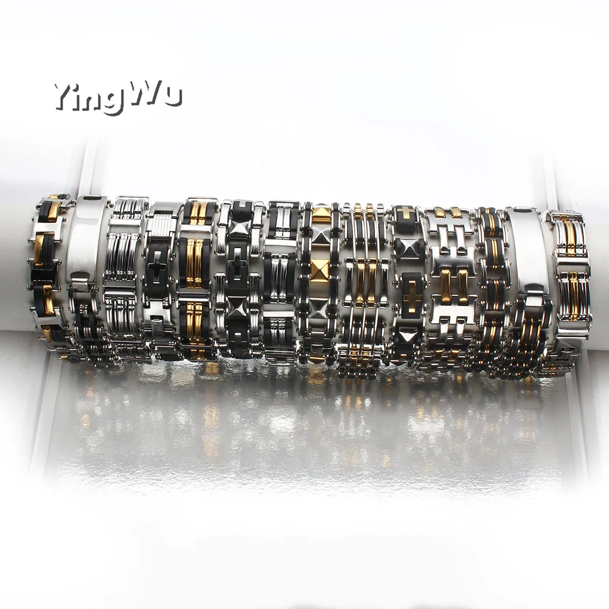 Ювелирные аксессуары Yingwu мужской браслет качественный из нержавеющей стали и