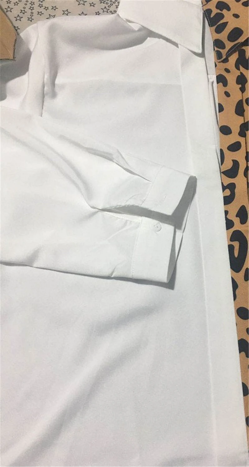 Блузка женская с отложным воротником модная однотонная леопардовая рубашка в