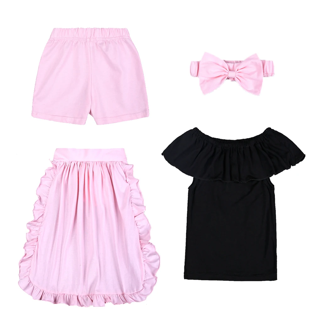 Модная летняя одежда для маленьких девочек хлопковая детская топы с короткими