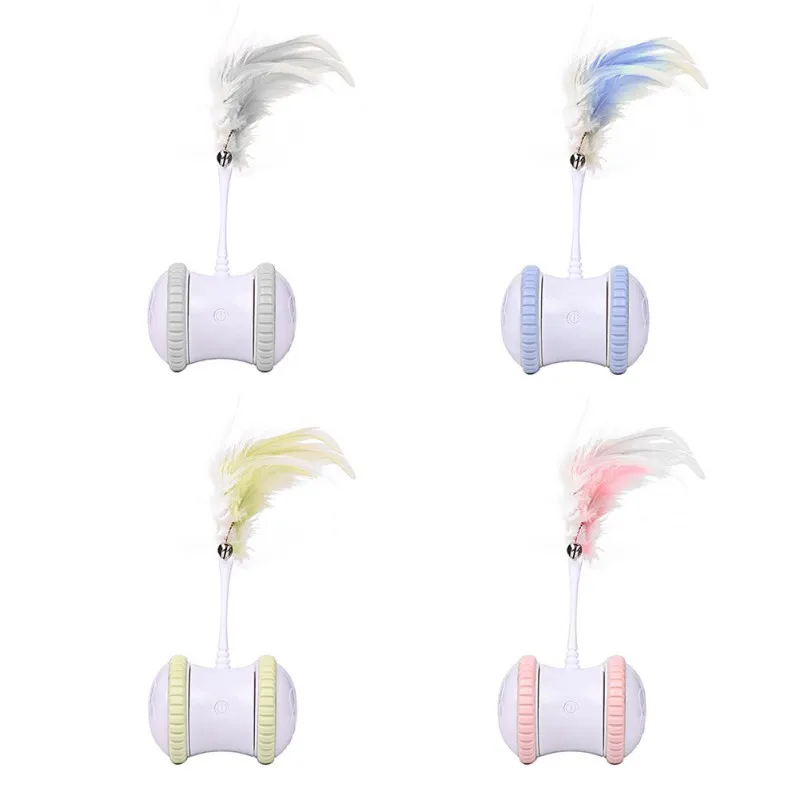 

Cat Toys Cat Feathers Tease Cat Stick Toys Pets Rechargeable Electric Balance Tease Cat Toy Supplies
