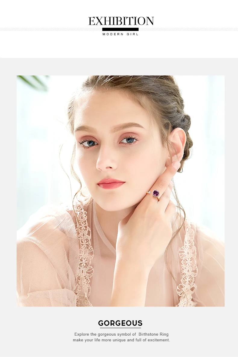 Cdyle кольцо из розового золота, украшенное кристаллом от Swarovski, ювелирные изделия, регулируемый размер, кольца для женщин, подарок на день рождения