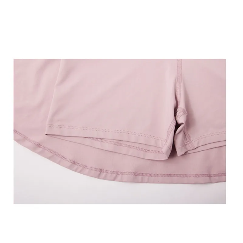 

2021 Summer New Fake Two-Piece Sports Dress Sexy U Back One-Piece Women Yoga Set Breathable Quick-Drying Fitness Dance Suit