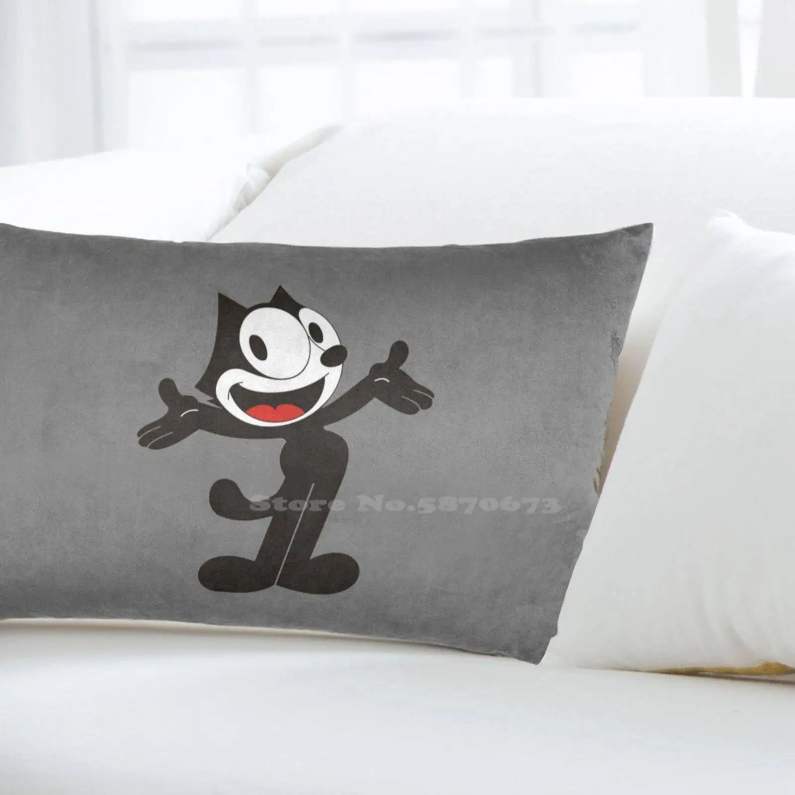 Комнатный декор прямоугольная наволочка кошка мультфильм анимация ретро винтаж