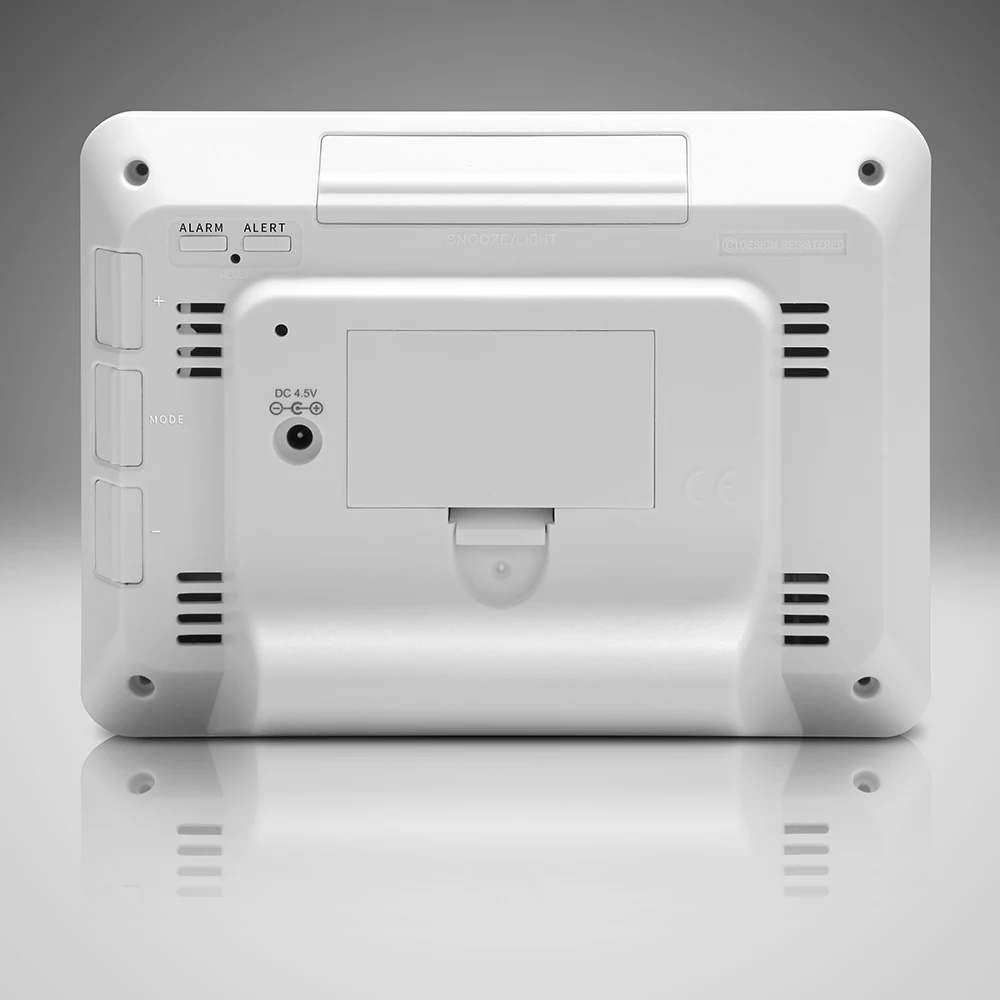 

FanJu FJ3365W Weather Alarm Clock Wireless Forecast Temperature Moon Phase Snooze Lunar Phase Large LED Display Digital Color