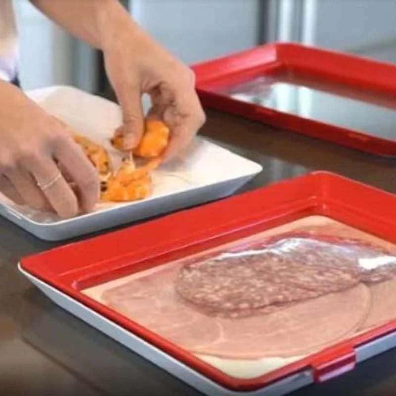 Контейнер для хранения еды BAYCHEER Кухонный с эластичной крышкой полезный лоток