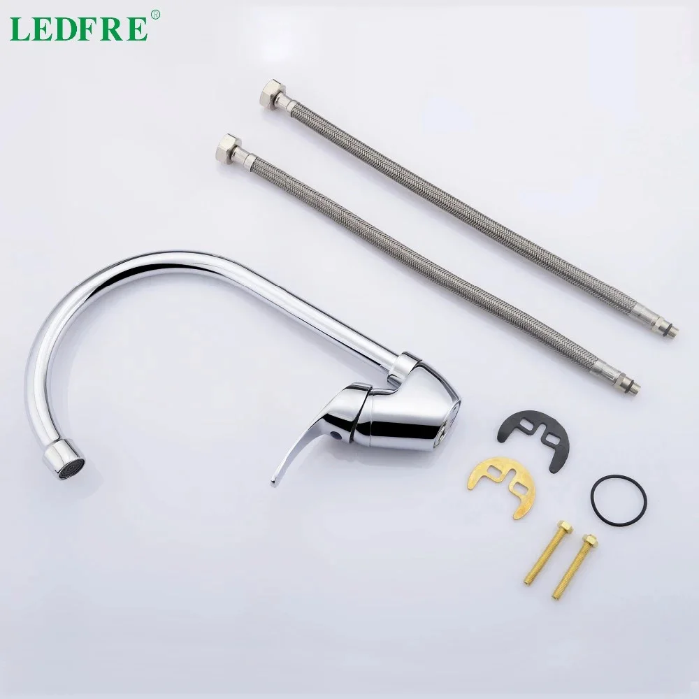 LEDFRE смеситель для кухонной раковины с одной ручкой горячей и холодной воды